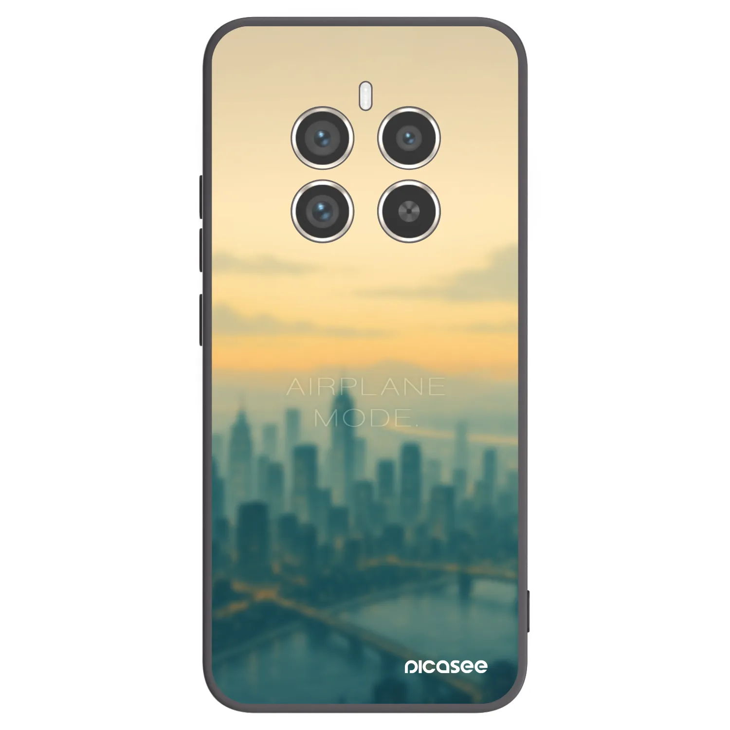 Picasee silikonový černý obal pro Realme 12 Pro 5G - Airplane mode