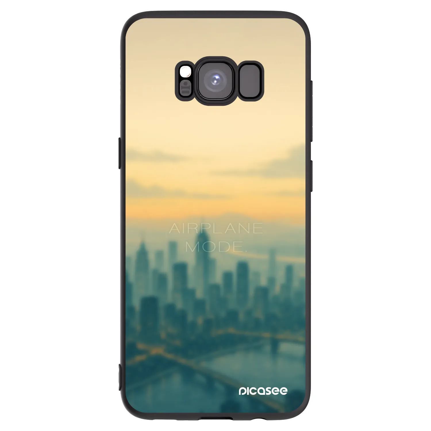 Picasee silikonový černý obal pro Samsung Galaxy S8 G950F - Airplane mode