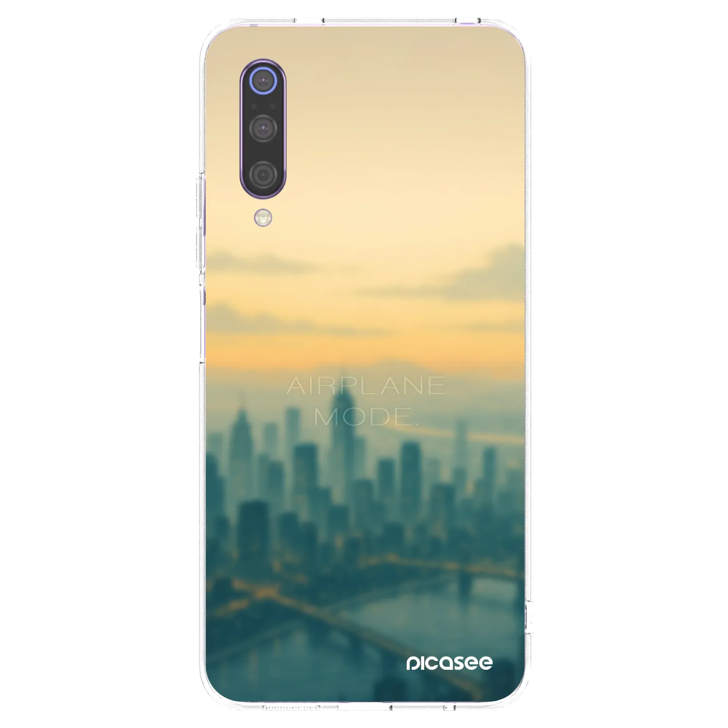 Picasee silikonový průhledný obal pro Xiaomi Mi 9 - Airplane mode