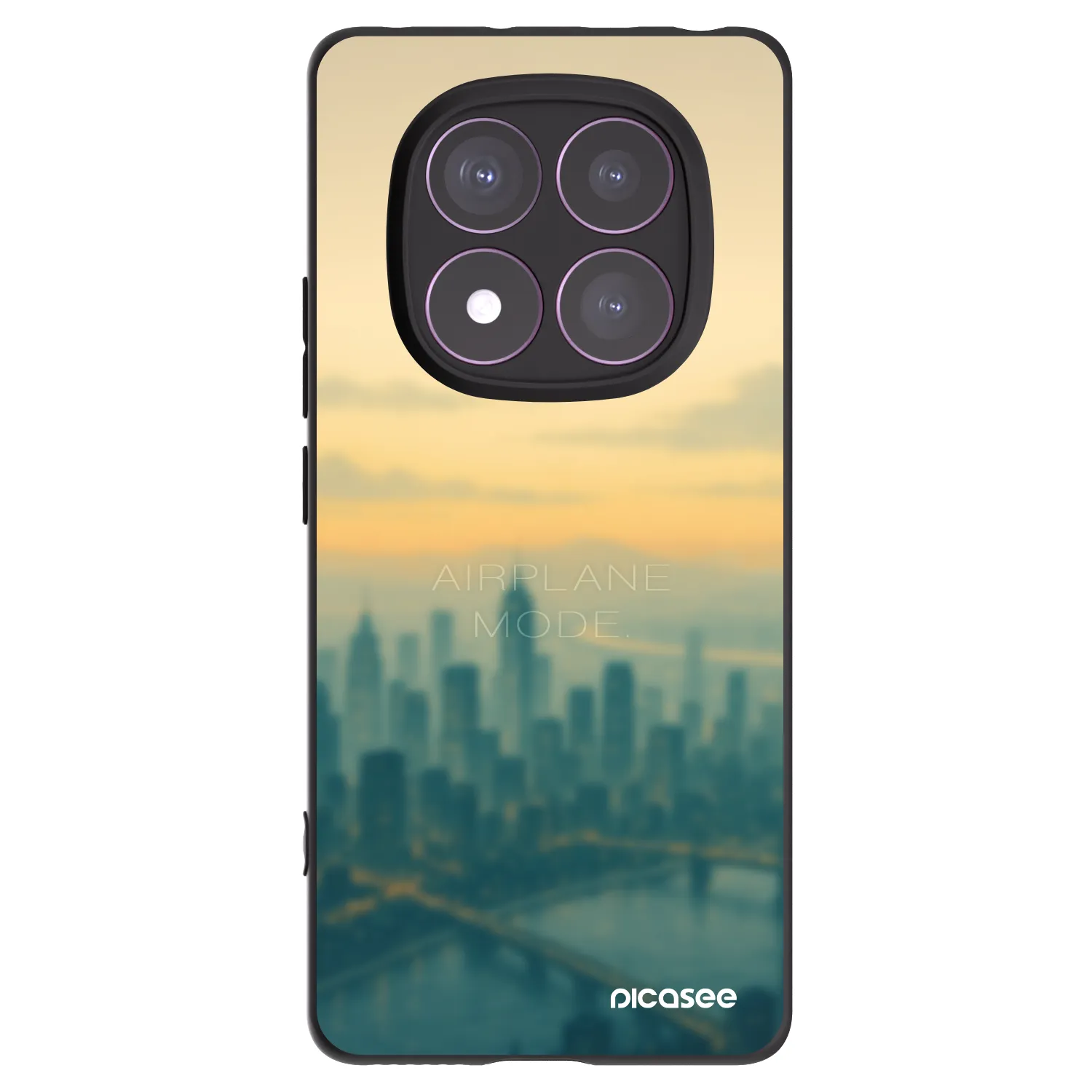 Picasee silikonový černý obal pro Xiaomi Redmi Note 14 Pro 4G - Airplane mode