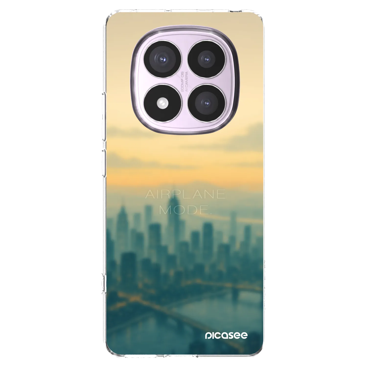 Picasee silikonový průhledný obal pro Xiaomi Redmi Note 14 Pro 4G - Airplane mode