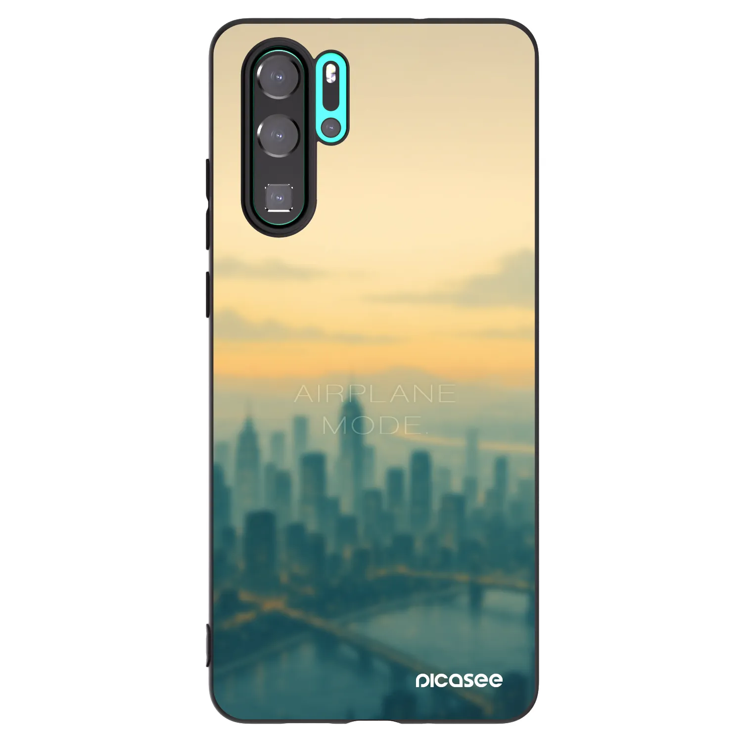 Picasee silikonový černý obal pro Huawei P30 Pro - Airplane mode