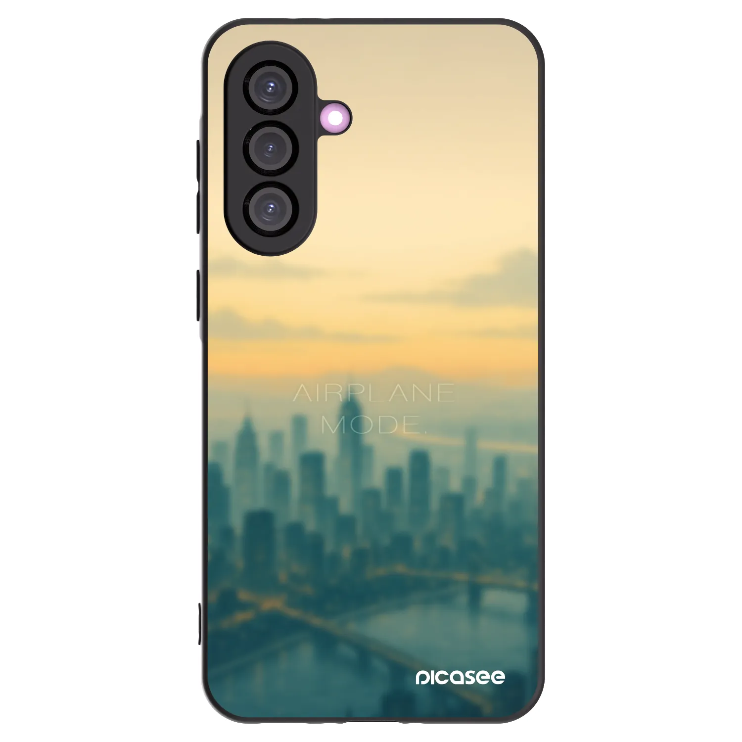 Picasee silikonový černý obal pro Samsung Galaxy A36 5G - Airplane mode
