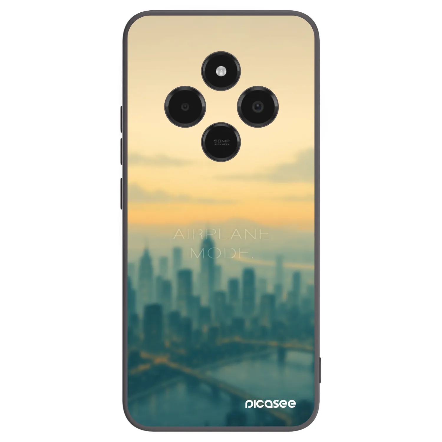 Picasee silikonový černý obal pro Xiaomi Poco C75 - Airplane mode