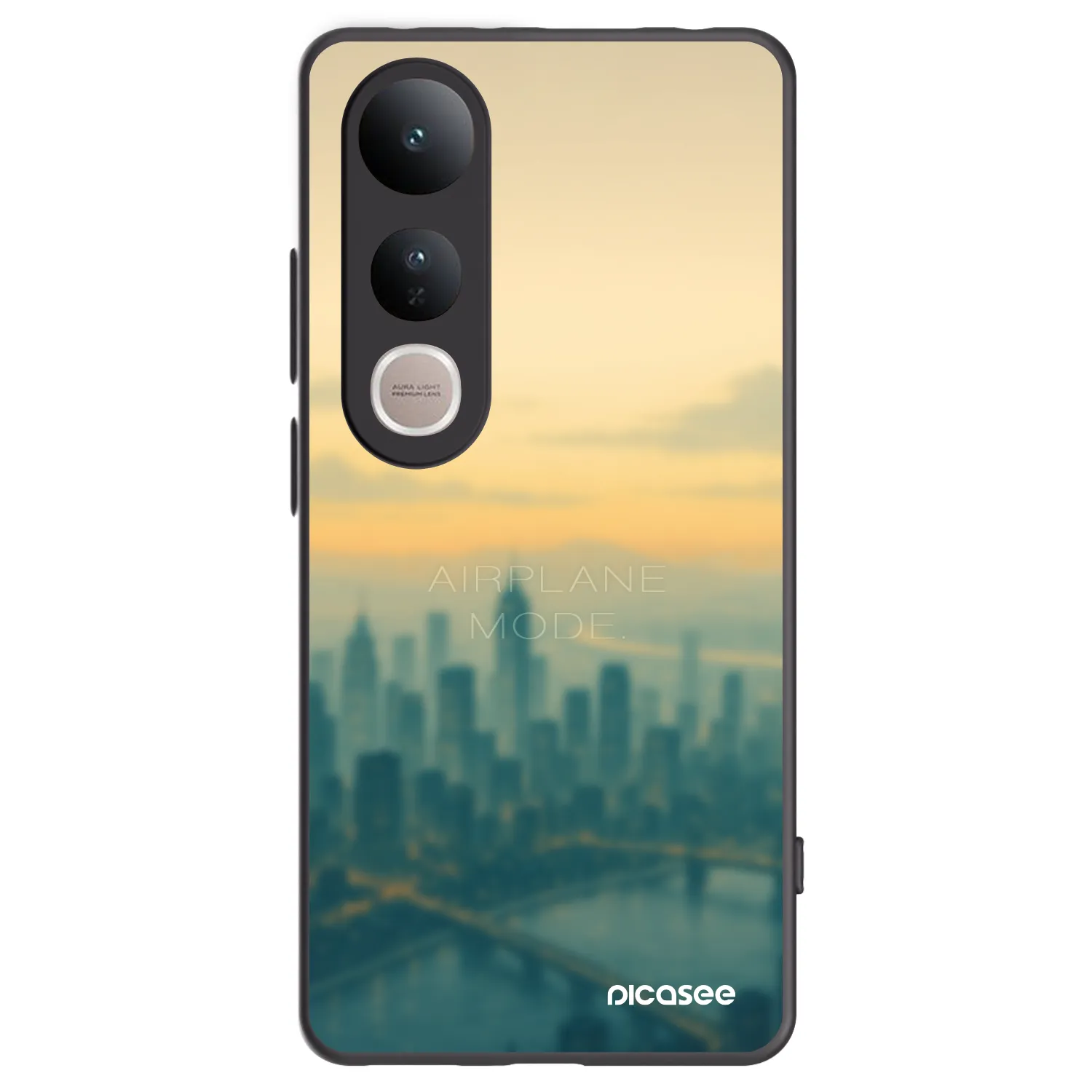 Picasee silikonový černý obal pro Vivo V50 Lite 5G - Airplane mode