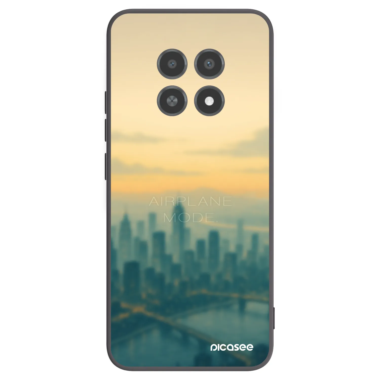 Picasee silikonový černý obal pro Realme 12X - Airplane mode