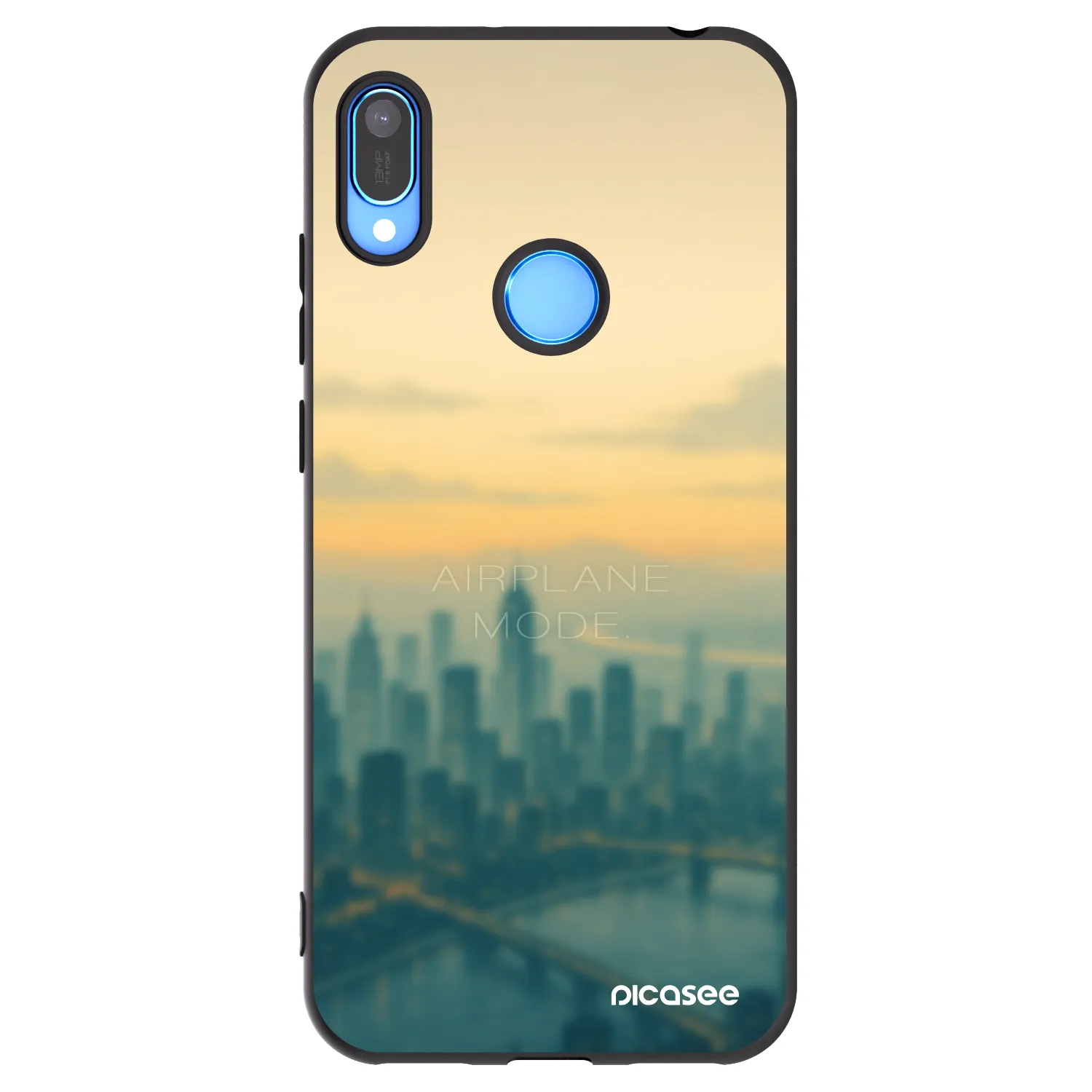 Picasee silikonový černý obal pro Huawei Y6 2019 - Airplane mode