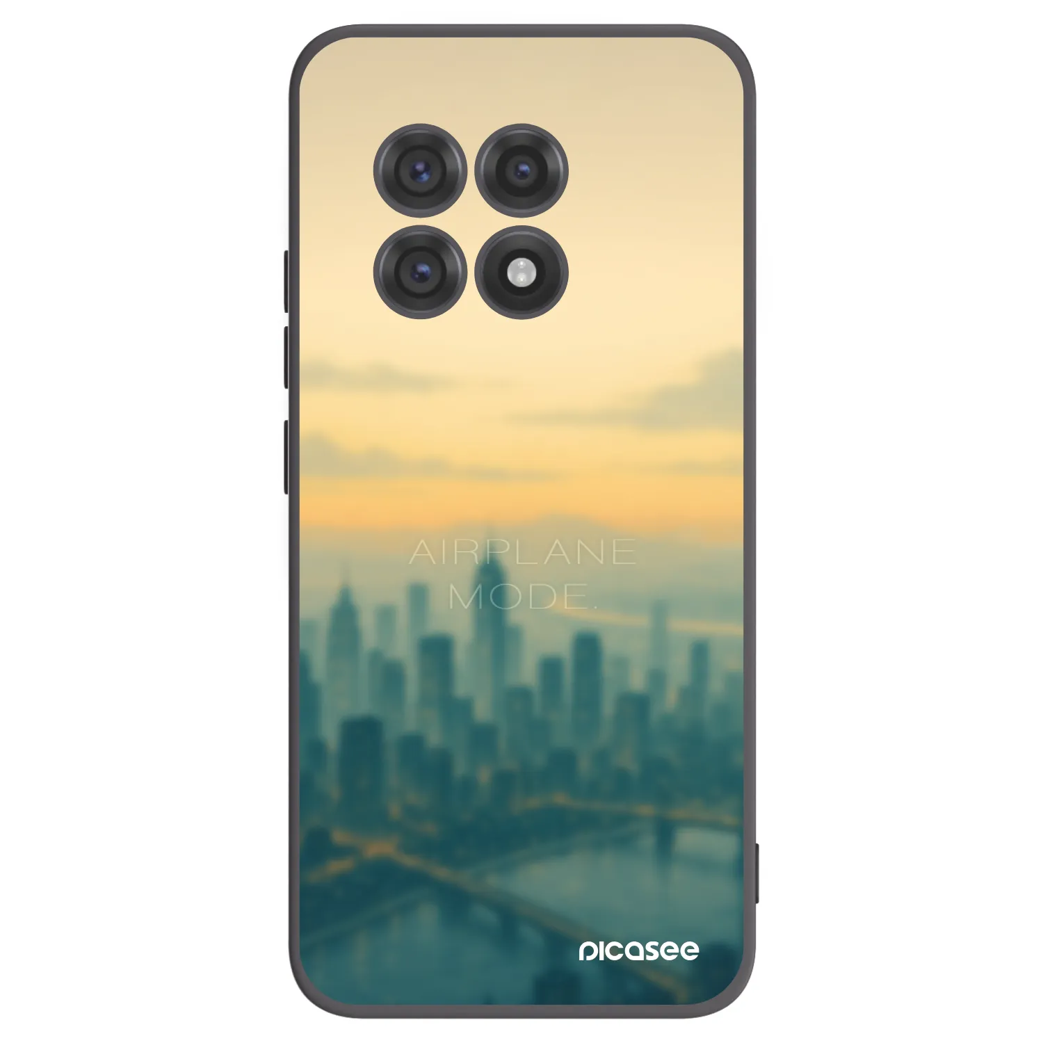 Picasee silikonový černý obal pro OnePlus 13R 5G - Airplane mode