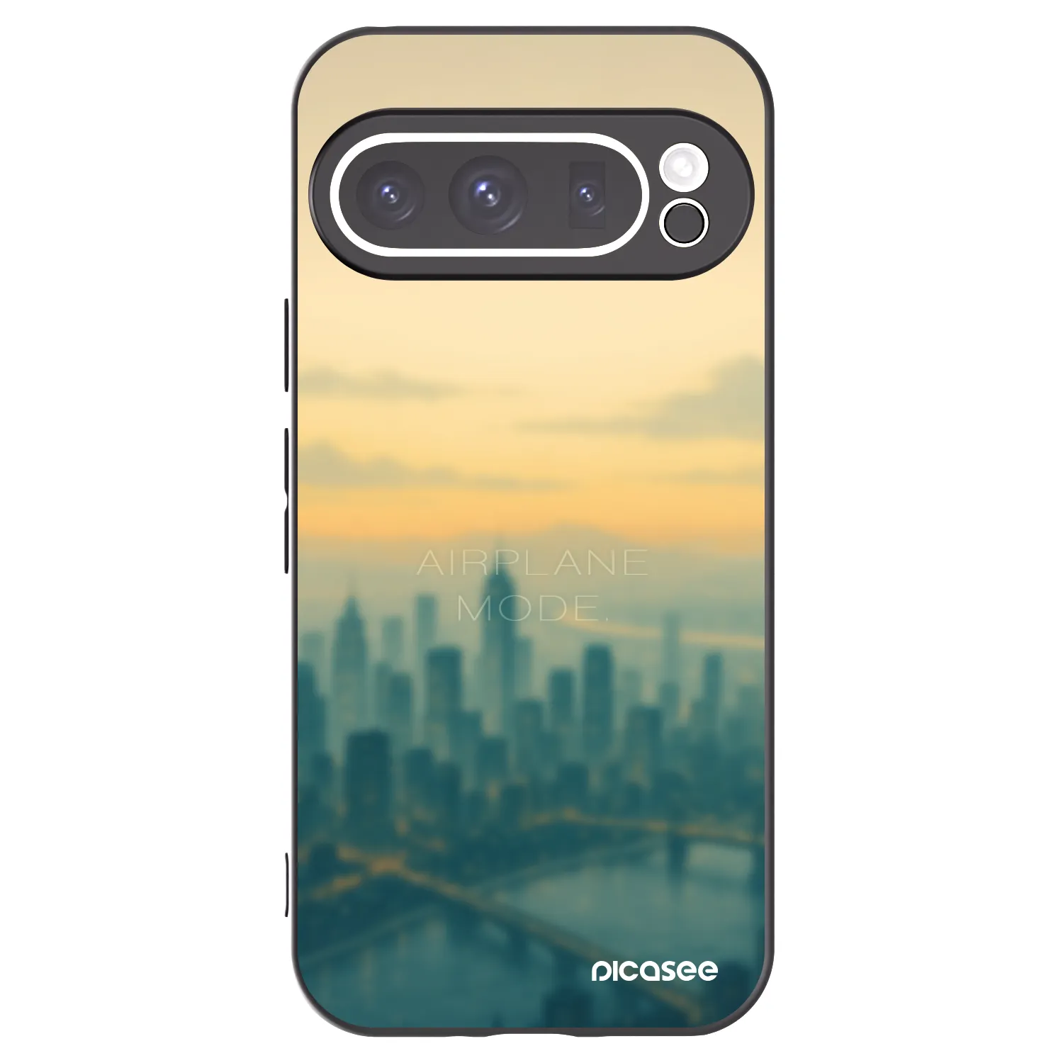 Picasee silikonový černý obal pro Google Pixel 9 Pro XL - Airplane mode