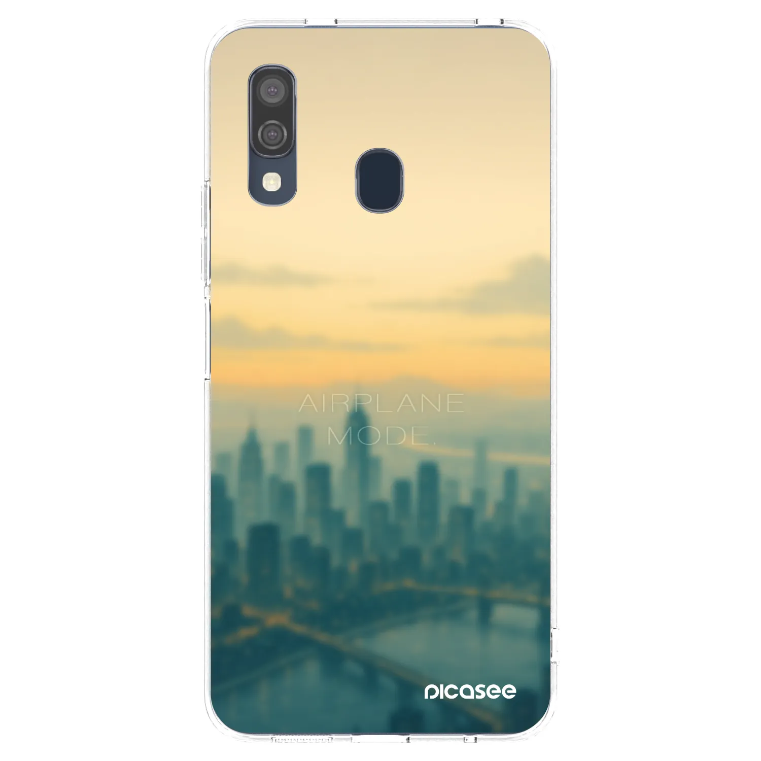 Picasee silikonový průhledný obal pro Samsung Galaxy A40 A405F - Airplane mode