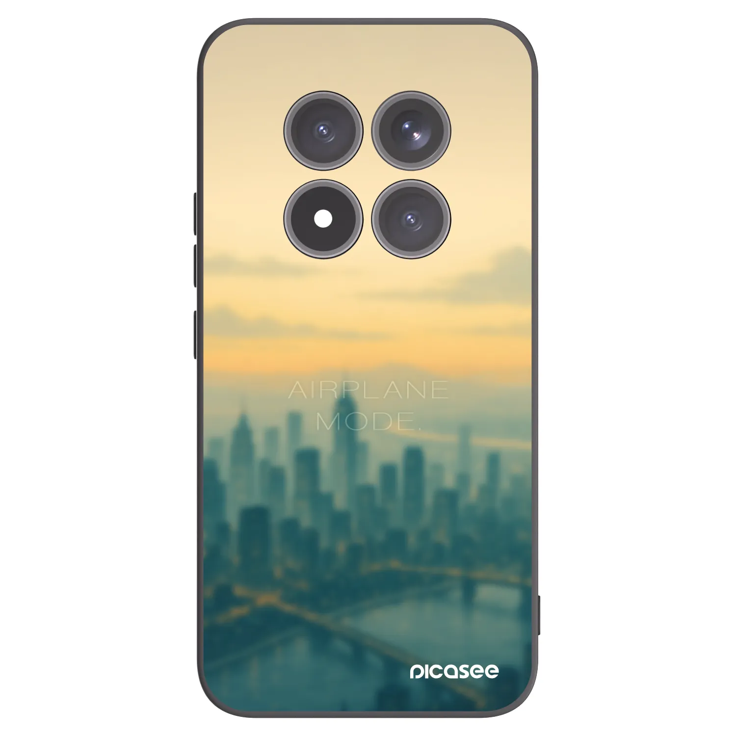 Picasee silikonový černý obal pro Xiaomi Redmi Note 15 Pro+ - Airplane mode