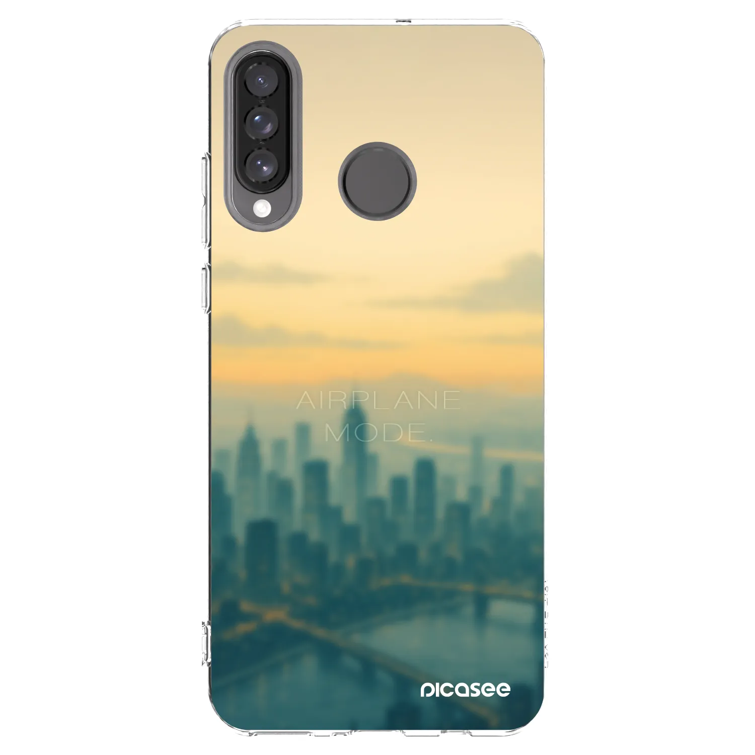 Picasee silikonový průhledný obal pro Huawei P30 Lite - Airplane mode