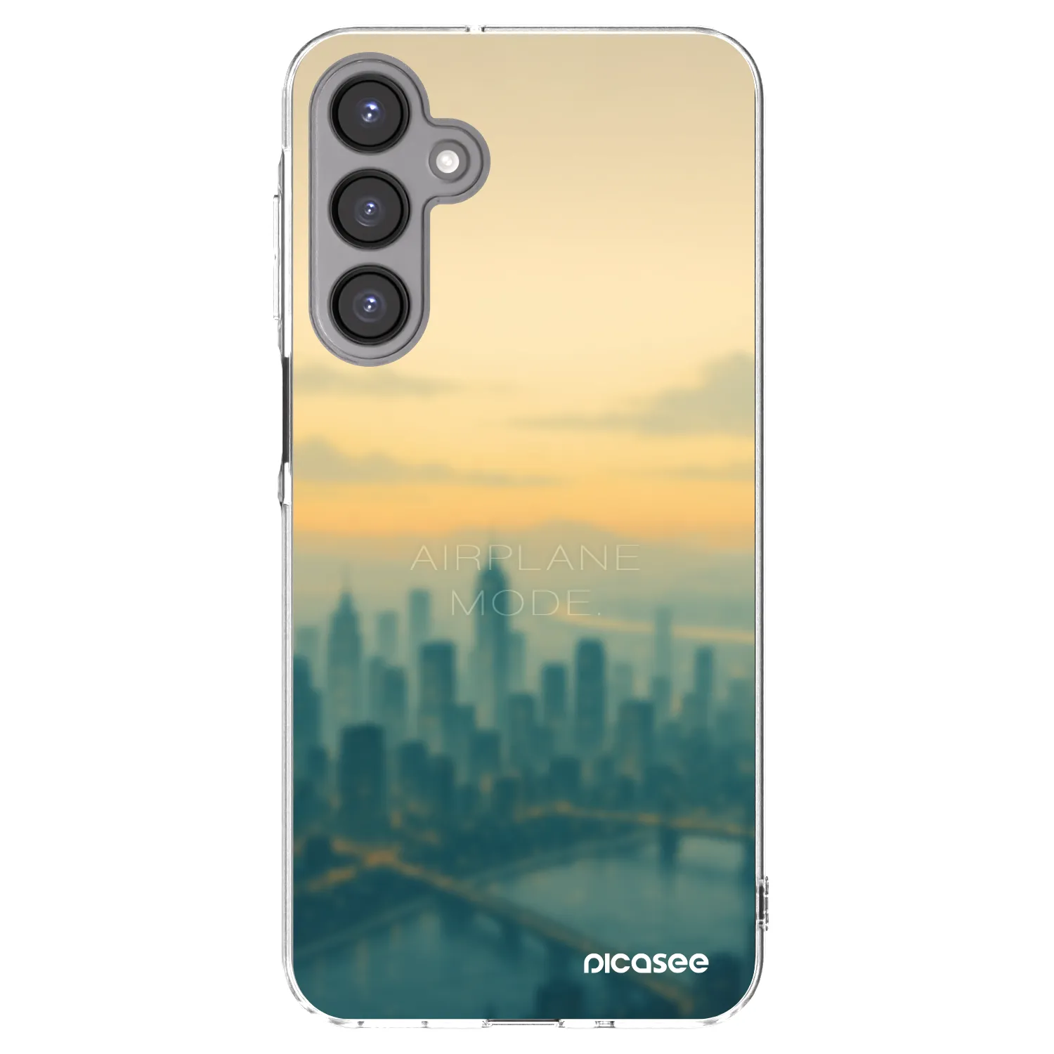 Picasee silikonový průhledný obal pro Samsung Galaxy A16 4G - Airplane mode