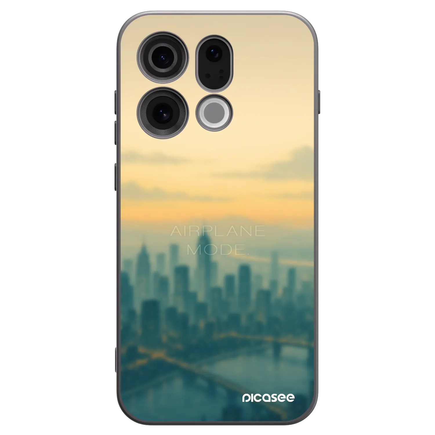 Picasee silikonový černý obal pro OPPO Find X9 - Airplane mode