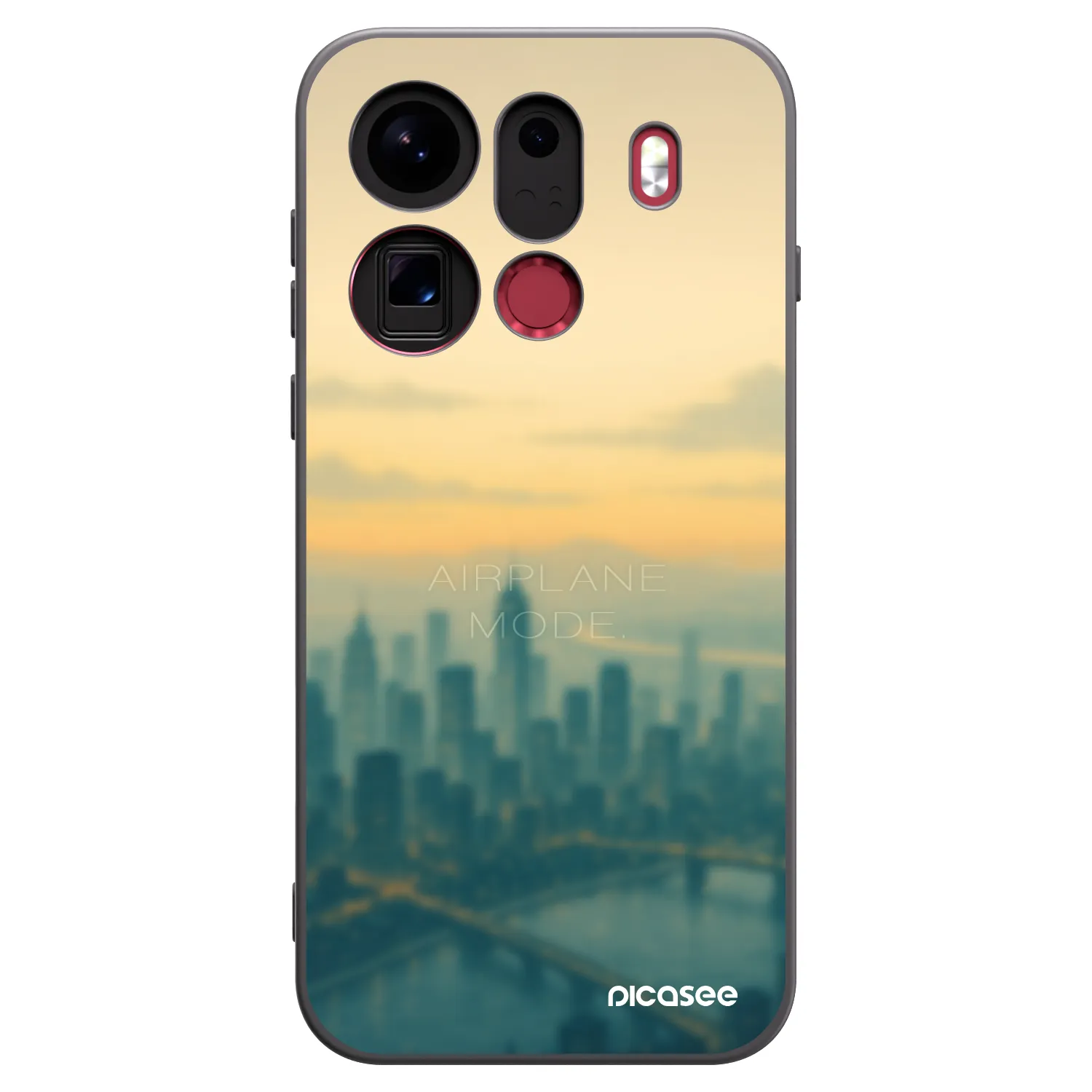 Picasee silikonový černý obal pro OPPO Find X9 Pro - Airplane mode