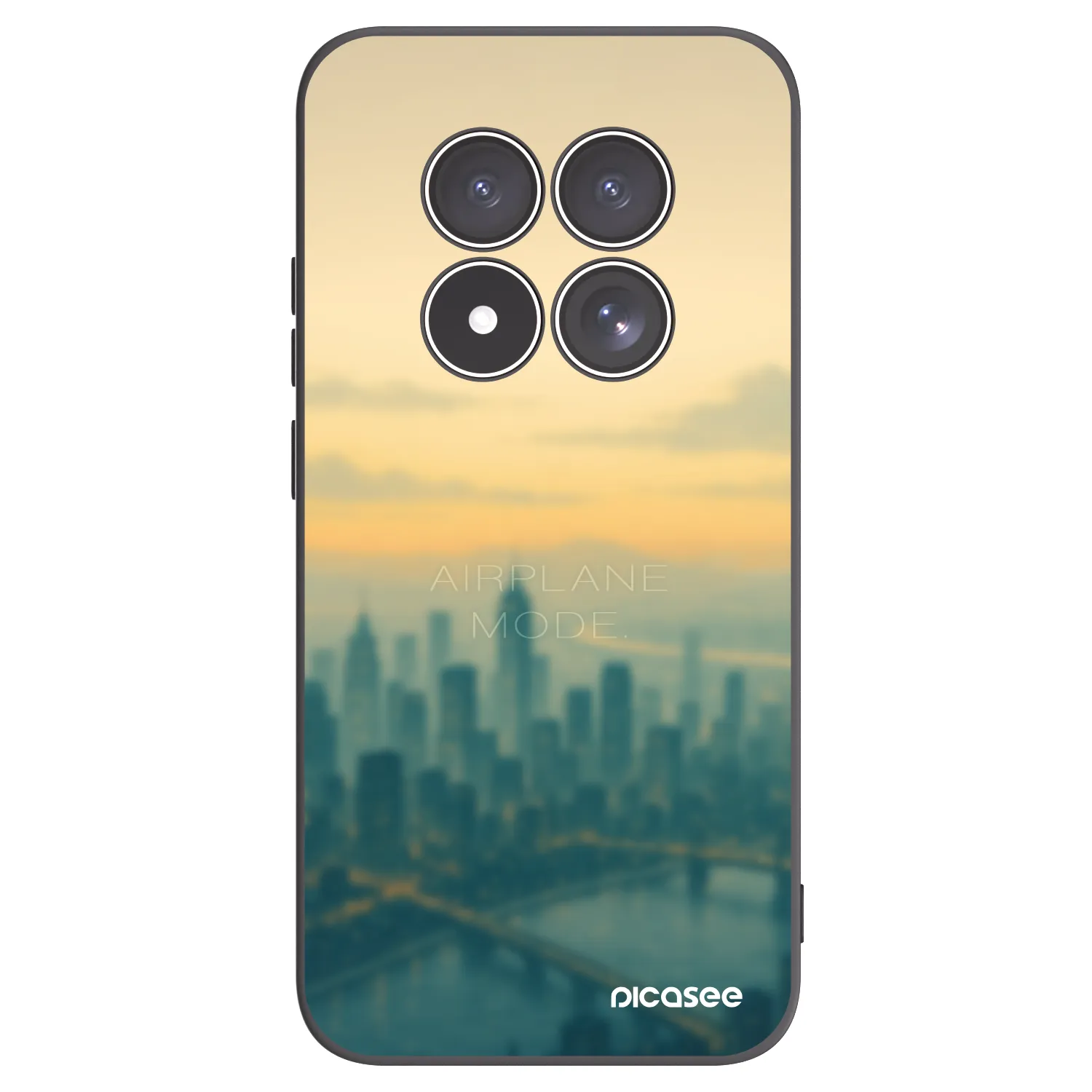 Picasee silikonový černý obal pro Xiaomi Redmi Note 15 Pro 5G - Airplane mode