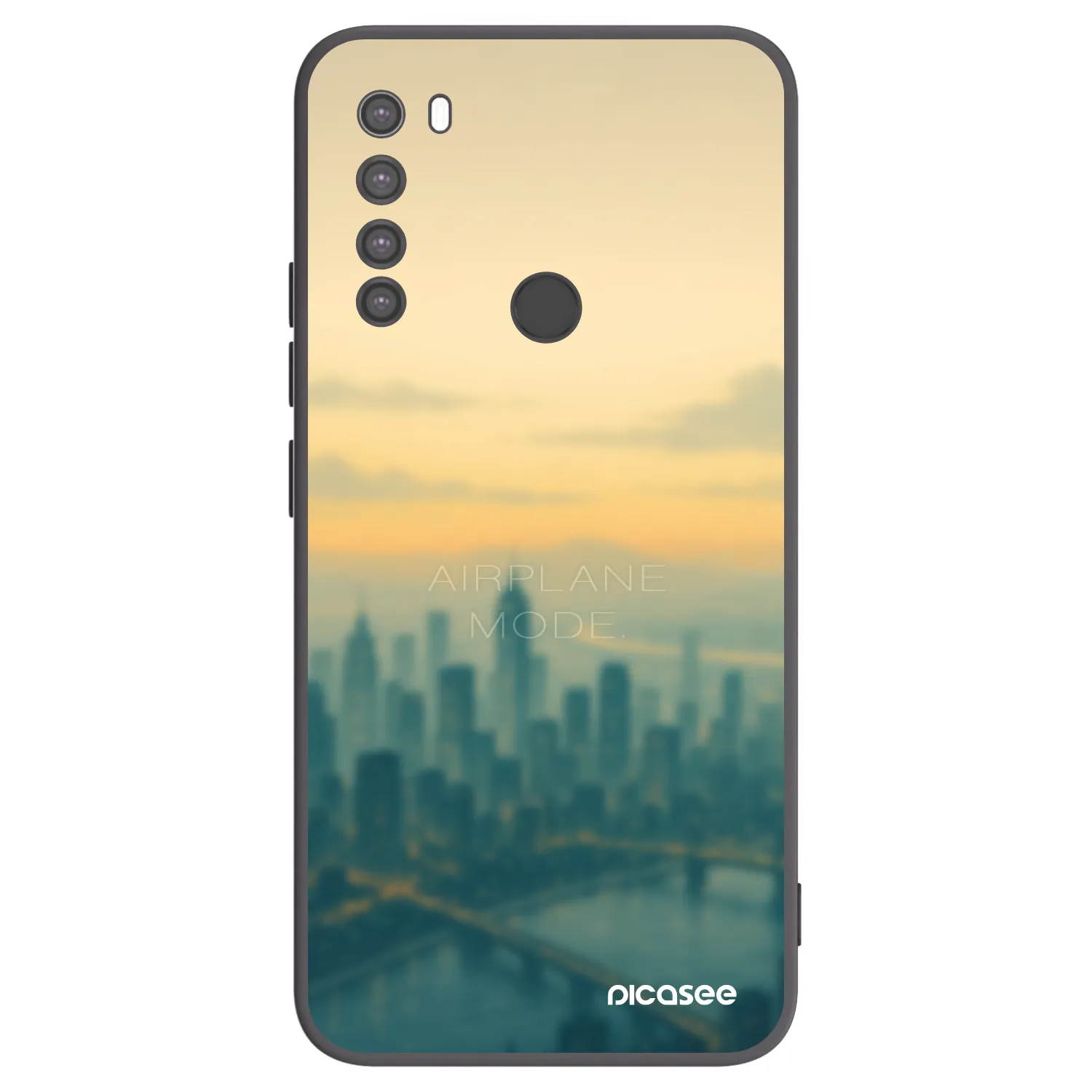 Picasee silikonový černý obal pro Xiaomi Redmi Note 8 - Airplane mode