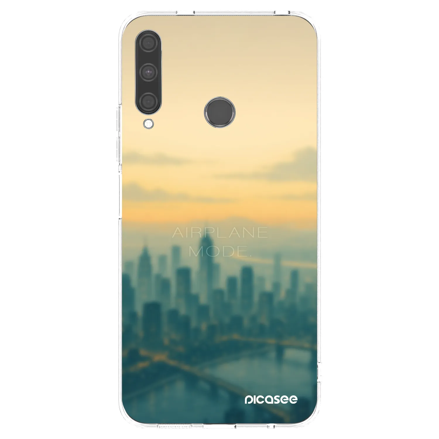 Picasee silikonový průhledný obal pro Huawei P40 Lite E - Airplane mode