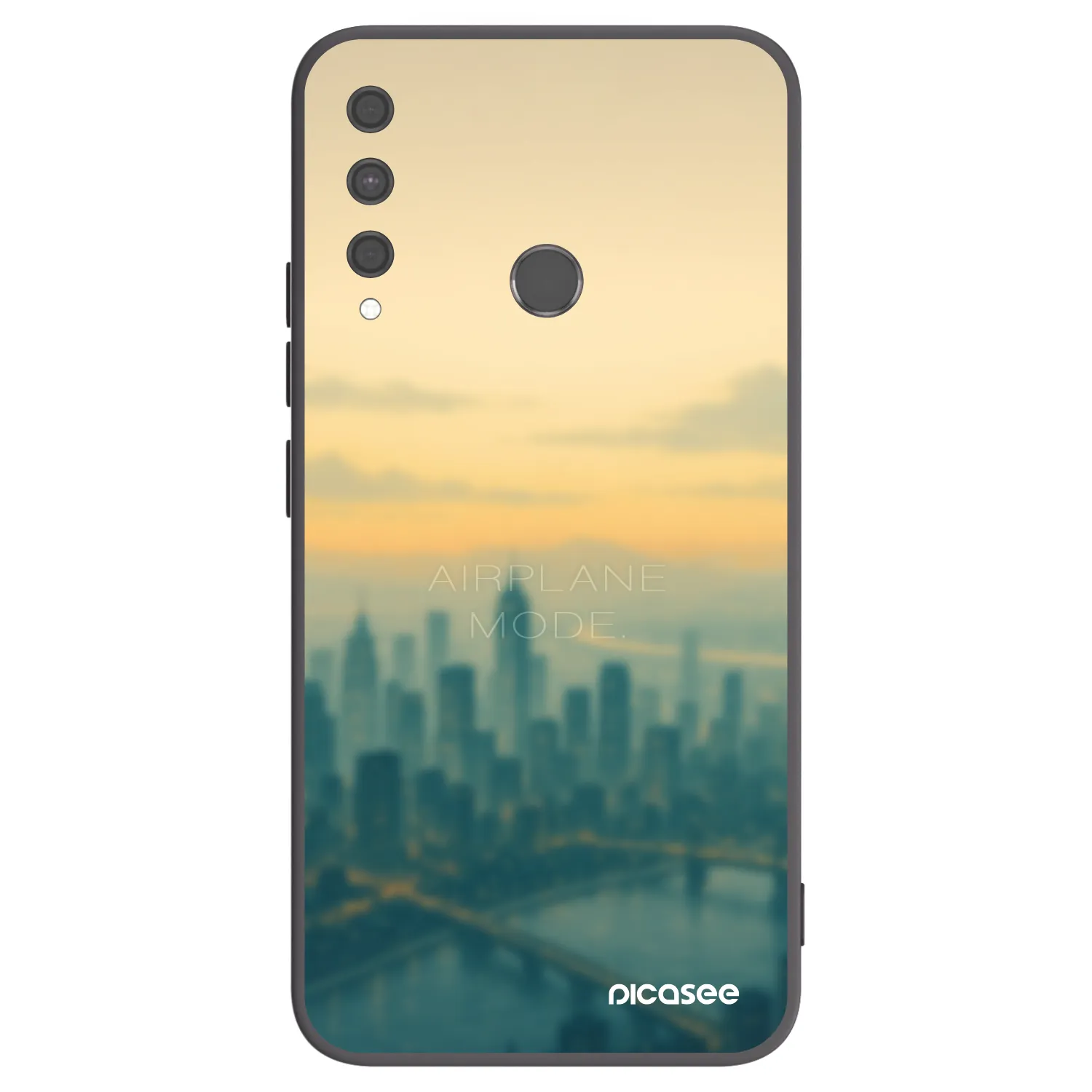 Picasee silikonový černý obal pro Huawei P40 Lite E - Airplane mode