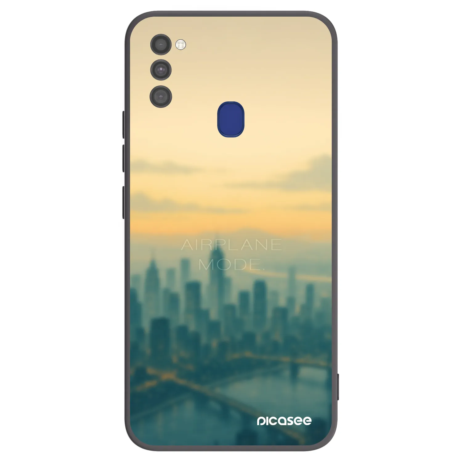 Picasee silikonový černý obal pro Samsung Galaxy M21 M215F - Airplane mode