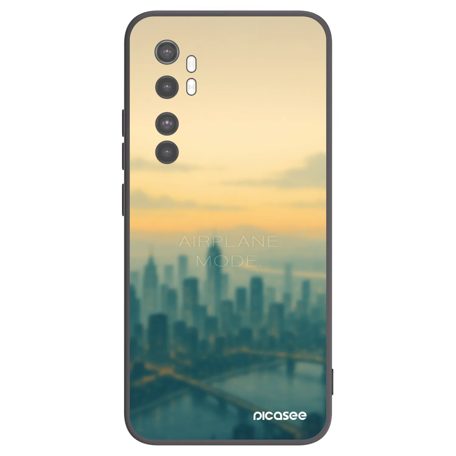 Picasee silikonový černý obal pro Xiaomi Mi Note 10 Lite - Airplane mode