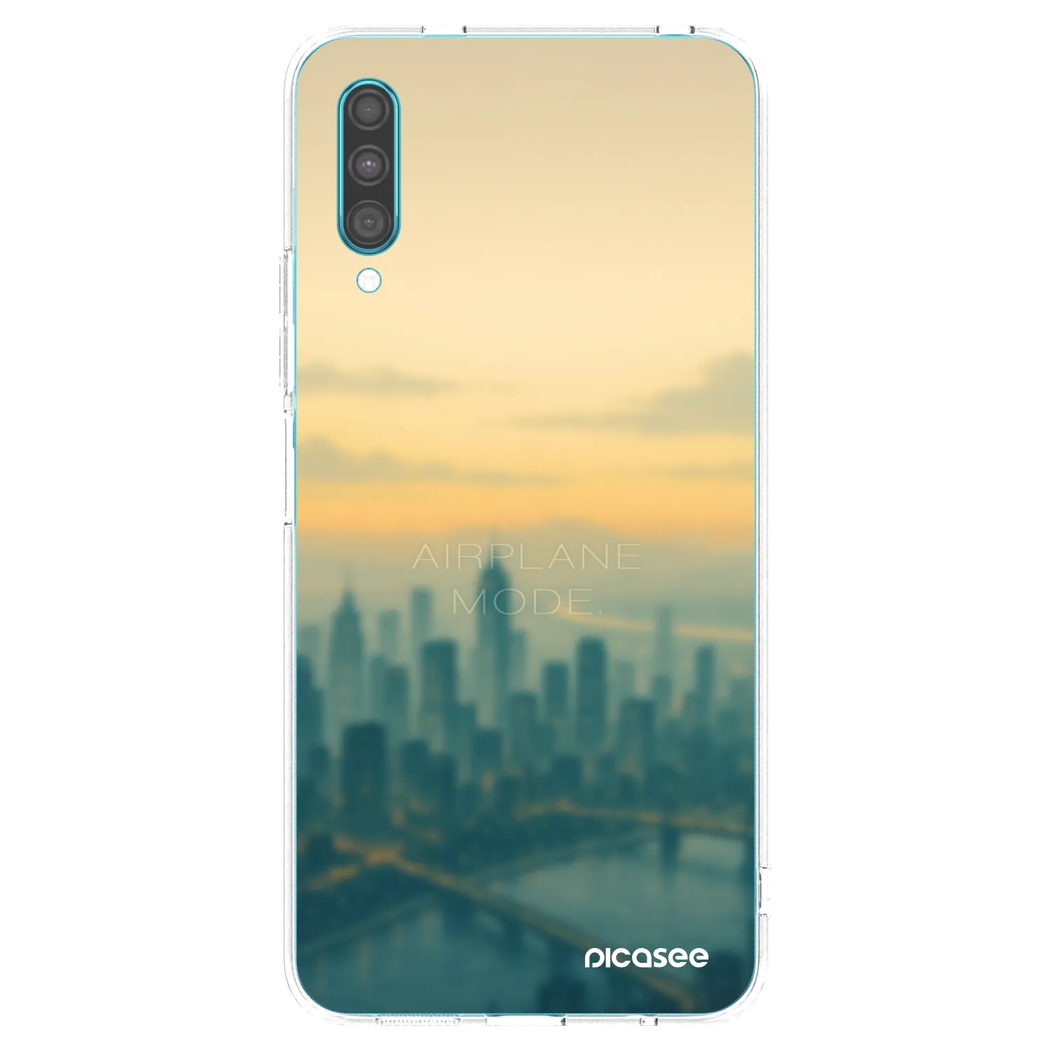 Picasee silikonový průhledný obal pro Samsung Galaxy A30s A307F - Airplane mode