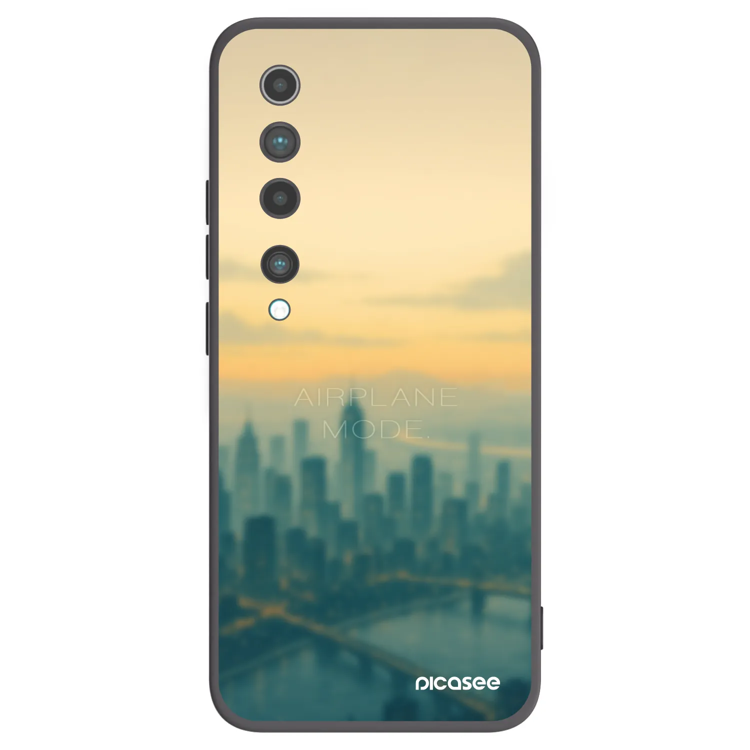 Picasee silikonový černý obal pro Xiaomi Mi 10 - Airplane mode