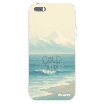Picasee silikonový průhledný obal pro Apple iPhone 5/5S/SE - COLD AIR