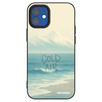 Picasee silikonový černý obal pro Apple iPhone 12 mini - COLD AIR