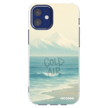 Picasee silikonový průhledný obal pro Apple iPhone 12 mini - COLD AIR