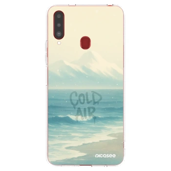Picasee silikonový průhledný obal pro Samsung Galaxy A20s - COLD AIR