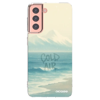 Picasee silikonový průhledný obal pro Samsung Galaxy S21 5G G991B - COLD AIR