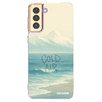 Picasee silikonový průhledný obal pro Samsung Galaxy S21+ 5G G996F - COLD AIR