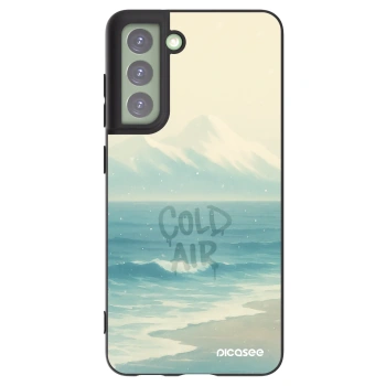 Picasee silikonový černý obal pro Samsung Galaxy S21 FE 5G - COLD AIR