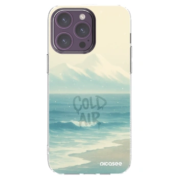 Picasee silikonový průhledný obal pro Apple iPhone 14 Pro Max - COLD AIR