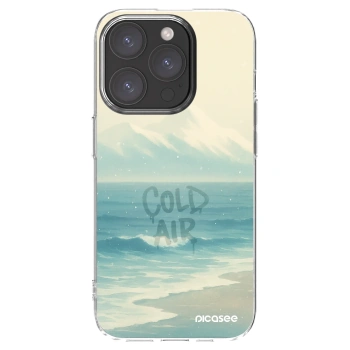 Picasee silikonový průhledný obal pro Apple iPhone 15 Pro - COLD AIR