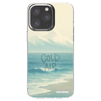 Picasee silikonový průhledný obal pro Apple iPhone 15 Pro Max - COLD AIR