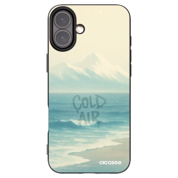 Picasee silikonový černý obal pro Apple iPhone 16 Plus - COLD AIR