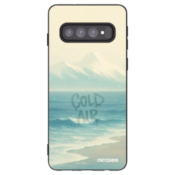 Picasee silikonový černý obal pro Samsung Galaxy S10 G973 - COLD AIR