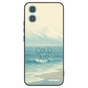 Picasee silikonový černý obal pro Motorola Moto G34 5G - COLD AIR