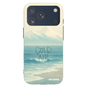 Picasee silikonový průhledný obal pro Apple iPhone 17 Pro - COLD AIR