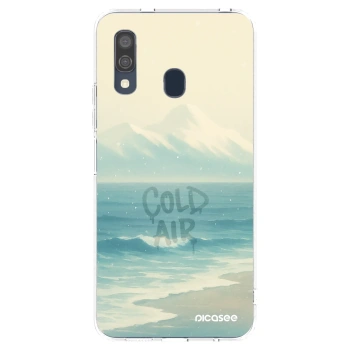 Picasee silikonový průhledný obal pro Samsung Galaxy A40 A405F - COLD AIR