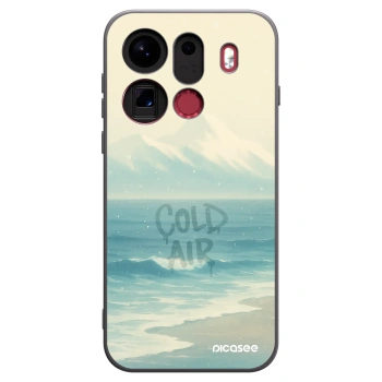 Picasee silikonový černý obal pro OPPO Find X9 Pro - COLD AIR