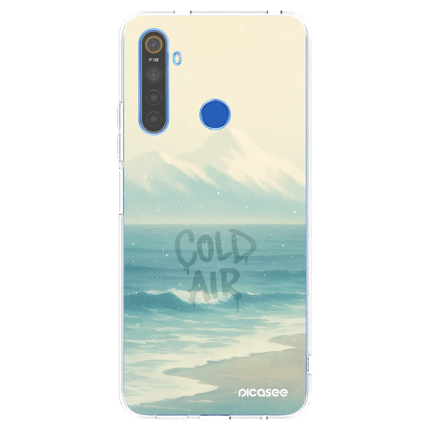 Picasee silikonový průhledný obal pro Realme 5 - COLD AIR