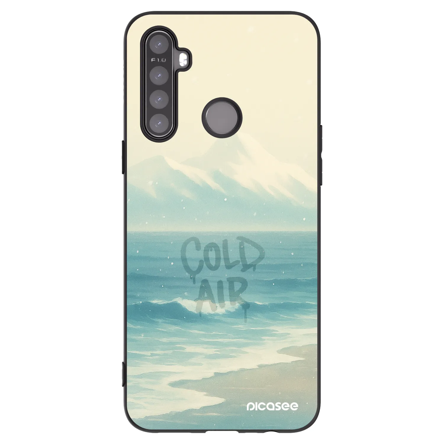 Picasee silikonový černý obal pro Realme 5 - COLD AIR