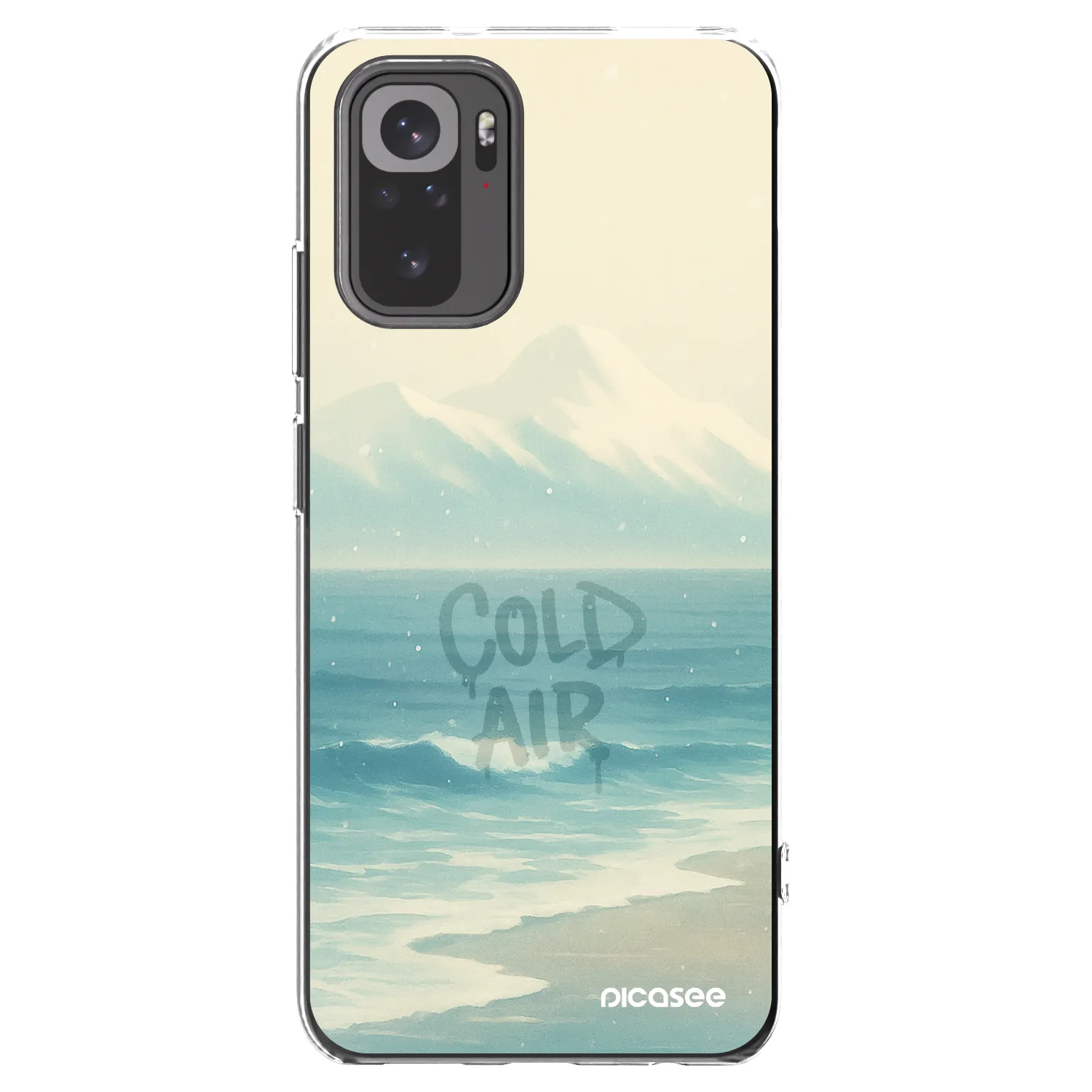 Picasee silikonový průhledný obal pro Xiaomi Redmi Note 10 - COLD AIR