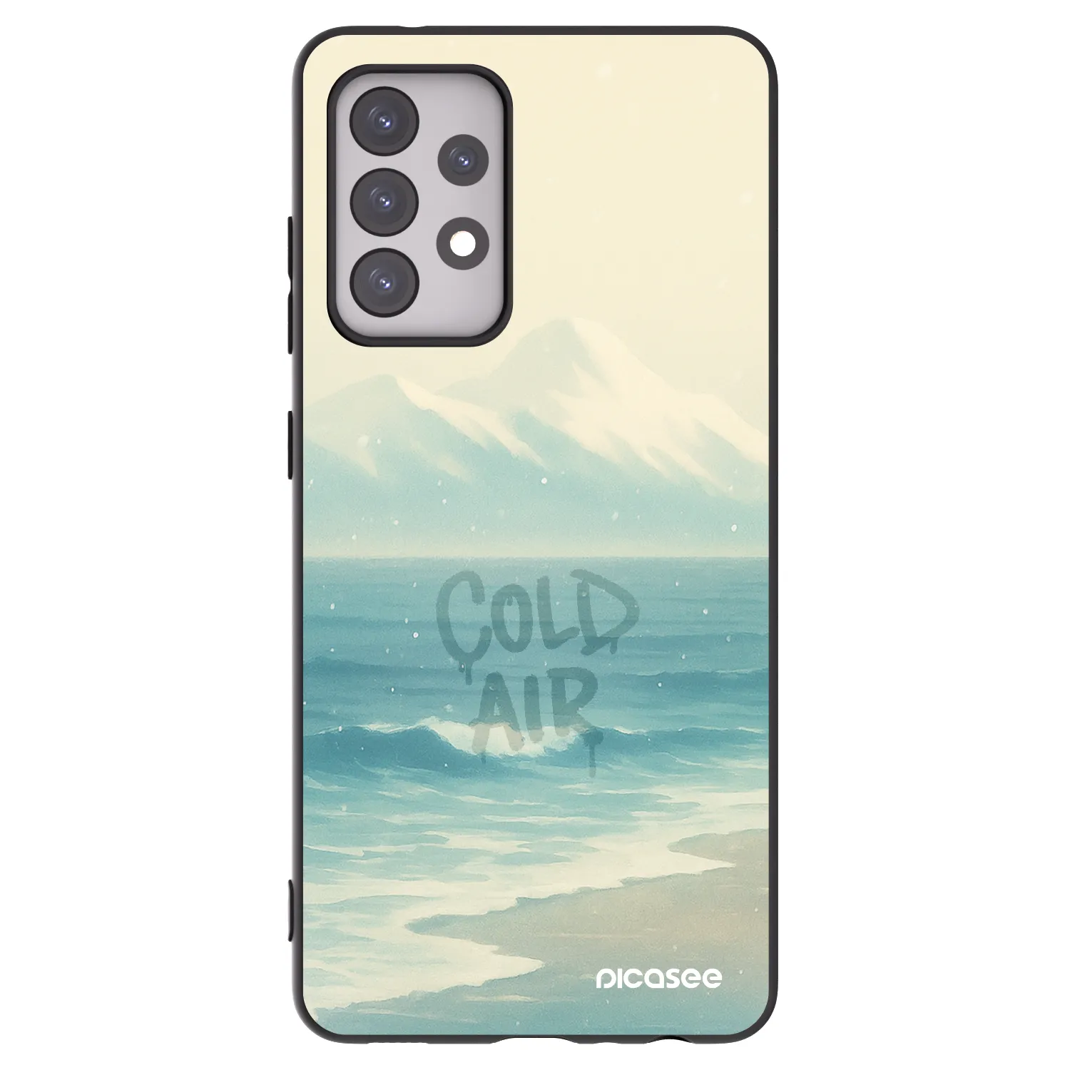 Picasee silikonový černý obal pro Samsung Galaxy A52 5G A525F - COLD AIR