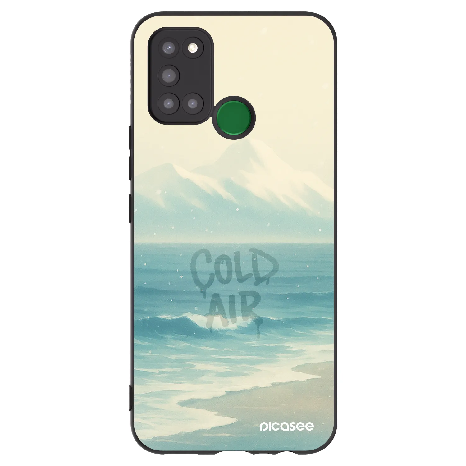 Picasee silikonový černý obal pro Realme 7i - COLD AIR
