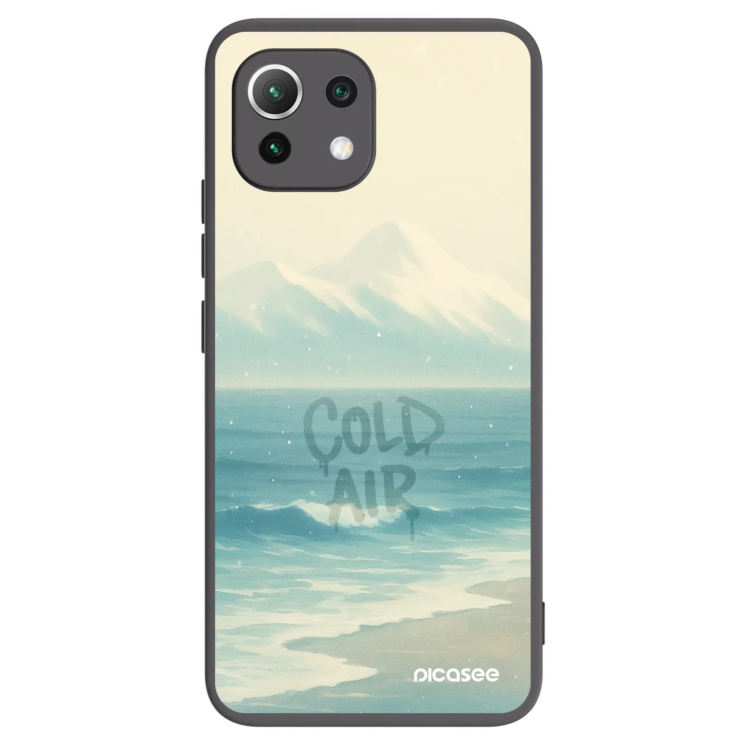 Picasee silikonový černý obal pro Xiaomi Mi 11 Lite - COLD AIR