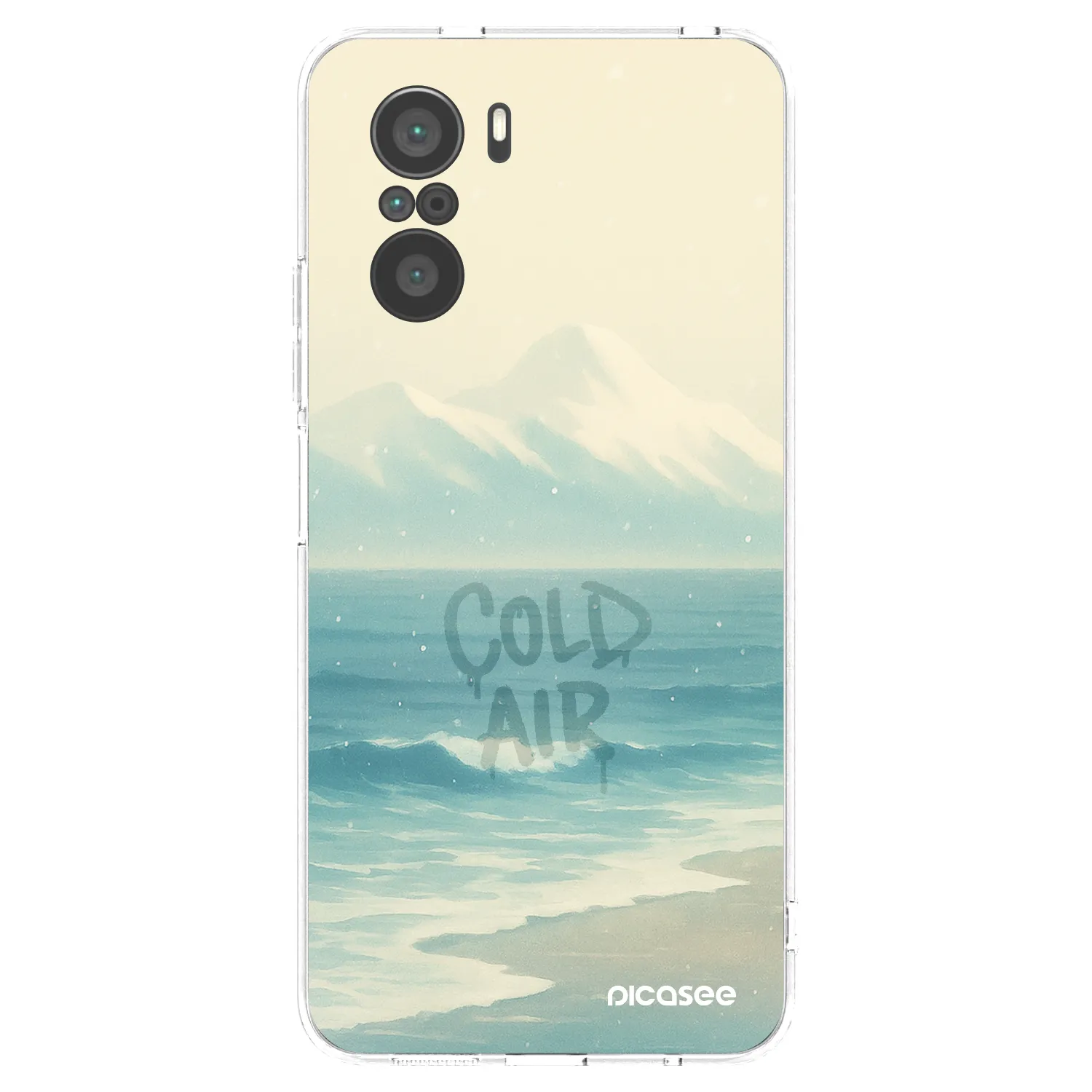 Picasee silikonový průhledný obal pro Xiaomi Poco F3 - COLD AIR